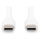 DIGITUS USB 2.0 Kabel Typ C -C Silikon St/St 0,5m weiß