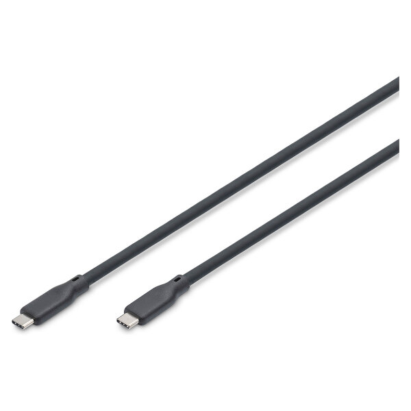 DIGITUS USB 4.0 Kabel Typ C -C Silikon St/St 1m schwarz