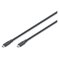 DIGITUS USB 4.0 Kabel Typ C -C Silikon St/St 1m schwarz