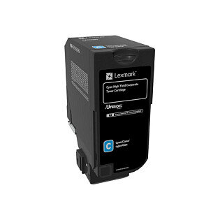 Lexmark Toner 74C2HCE Cyan bis zu 12.000 Seiten