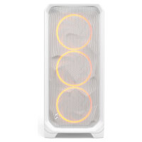Midi Fractal Design Meshify 3 White RGB TG Light Tint
