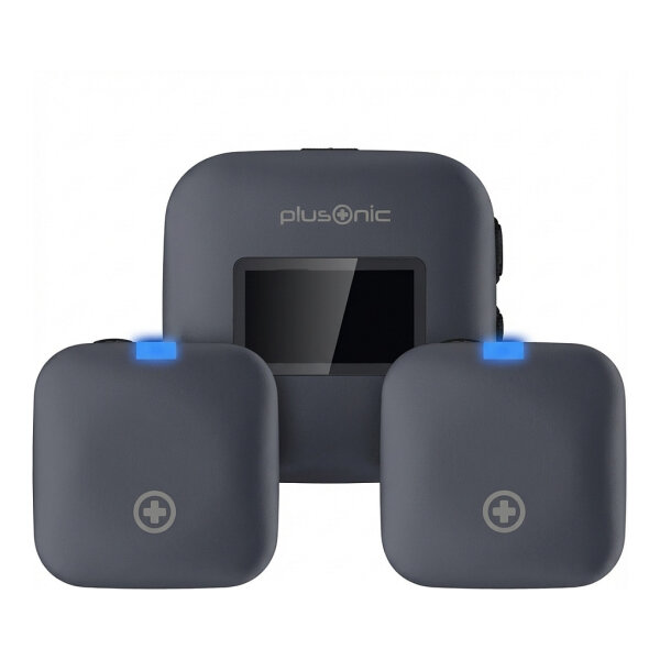 Plusonic Wireless Mikrofone Kit PS-TDS8 USB Type C/Lightning/3,5mm Klinke WiFi-Micro *ALLTRAVEL*