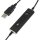 Plusonic Mono USB Headset 10.1P/compatible to Teams and Skype