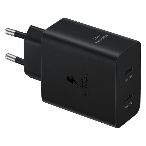 Samsung Schnellladegerät 50W Power Duo + 5A Kabel T5020 black