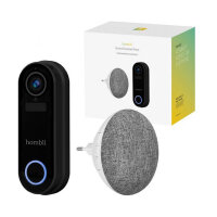 Hombli smarte Türklingel 2 (schwarz) + Gong