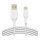 Belkin USB-C/USB-A Kabel ummantelt, 1m, weiß