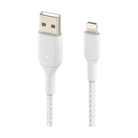 Belkin Lightning Lade/Sync Kabel ummantelt mfi 1m weiß