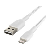 Belkin Lightning Lade/Sync Kabel ummantelt mfi 1m weiß