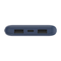 Belkin BOOST CHARGE Powerbank, 10.000mAh 12W, USB-A & -C, blue