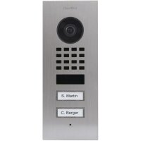 DoorBird D1102V IP Vid. Türst. V2A Edels. 2Ruftasten...