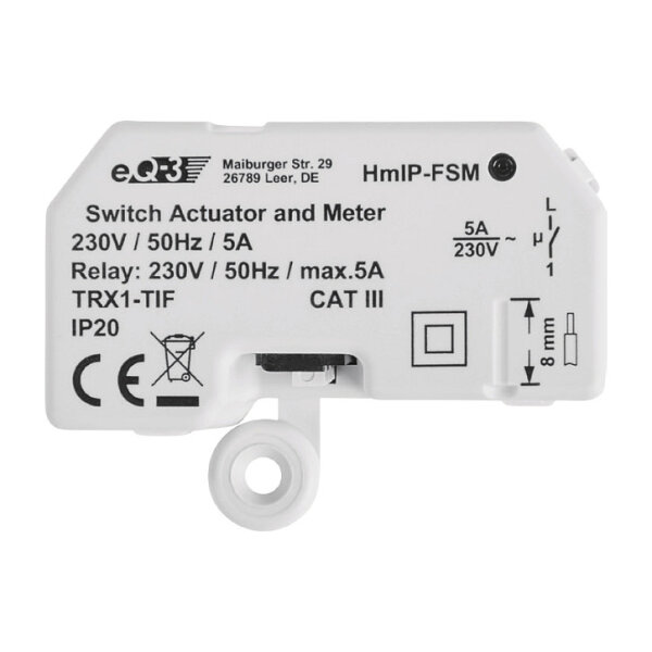 Homematic IP Schalt-Mess-Aktor - Unterputz