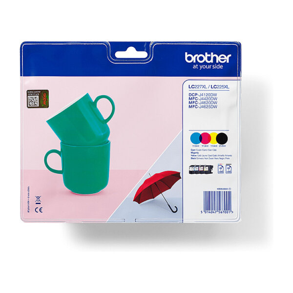 Brother Tinte LC-227XLVALBP Value Pack (BK/C/M/Y)