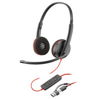 HP Poly Headset Blackwire C3210 Mono USB-C/A (bulk schwarz)