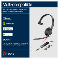 HP Poly Headset Blackwire C5210 Mono USB-C/A & 3.5 mm (bulk)