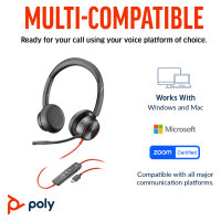 HP Poly Headset Blackwire C8225 Stereo USB-C/A
