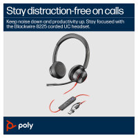 HP Poly Headset Blackwire C8225-M Stereo USB-C/A Teams