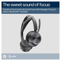 HP Poly BT Headset Voyager Focus 2 UC inkl. LS USB-C/A Teams