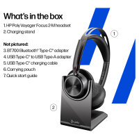 HP Poly BT Headset Voyager Focus 2 UC inkl. LS USB-C/A Teams