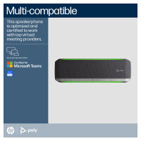 HP Poly Sync 60 Konferenz Lautsprecher Teams (BT. USB-A & USB-C)
