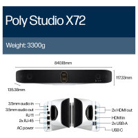 HP Poly Studio X72 All-in-one 4K Video Konferenz (EU)