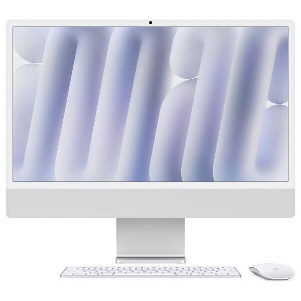 Apple 24-inch iMac with Retina 4.5K display: Apple M4 chip with 8-core CPU and 8-core GPU. 16GB. 256GB SSD - Silver