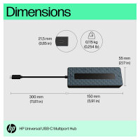 D HP universal USB-C multiport HUB