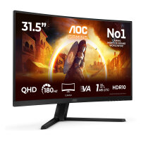 81,3cm/32" (2560x1440) AOC Gaming CQ32G4VE 16:9 QHD Curved FastVA 0,5ms 180Hz HDR10 HDMI DP Black