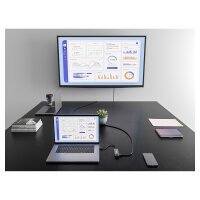 Equip Dock USB-C->HDMI.2xUSB3.0.GbE.100WPD 25cm si