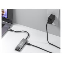 Equip Dock USB-C->HDMI.2xUSB3.0.GbE.100WPD 25cm si
