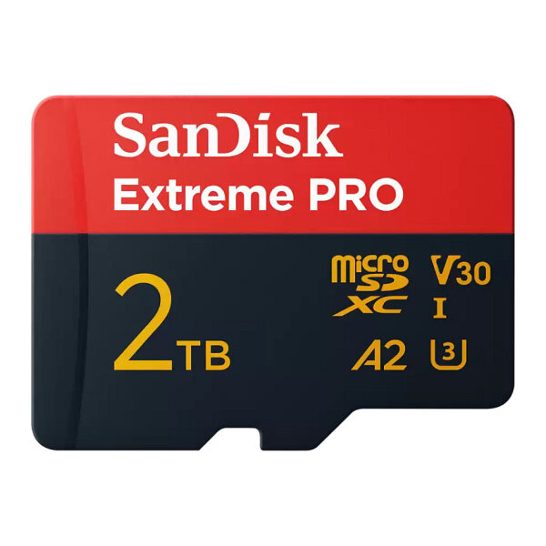 CARD 2TB Sandisk Extreme PRO microsdxc UHS-I V30 A2 Class U3