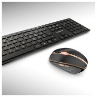 Cherry Desktop DW 9100 Slim [CH] WL AES Black/copper BT