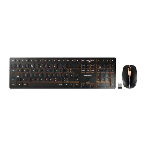Cherry Desktop DW 9100 Slim [UK] WL AES Black/copper BT