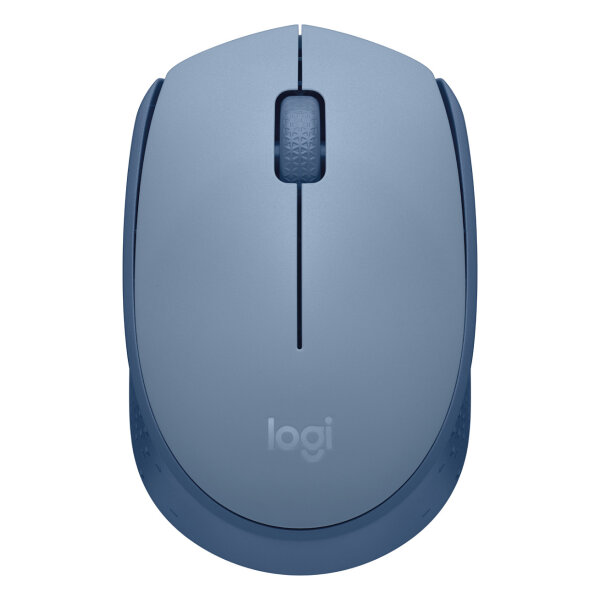 Logitech M171 Mouse right and left-handed optical 3 buttons wireless 2.4 GHz USB wireless receiver blue/grey