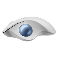 Logitech ERGO M575S Wireless Trackball - Off White + Blue Ball