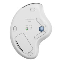Logitech ERGO M575S Wireless Trackball - Off White + Blue Ball