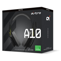 Logitech Astro Gaming A10 Gen 2 Headset full size wired 3.5 mm jack Black