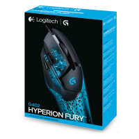 Logitech Hyperion Fury G402 Mouse right-handed 8 buttons wired USB