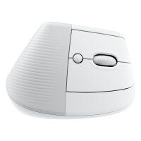 Logitech Lift for Mac Vertical Mouse ergonomic optical 6 buttons wireless Bluetooth Bolt USB receiver off-white