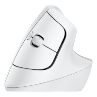 Logitech Lift for Mac Vertical Mouse ergonomic optical 6 buttons wireless Bluetooth Bolt USB receiver off-white