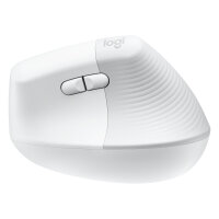 Logitech Lift for Mac Vertical Mouse ergonomic optical 6 buttons wireless Bluetooth Bolt USB receiver off-white