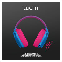 Logitech Lightspeed G435 Headset full size Bluetooth / 2.4 GHz radio frequency Wireless blue Discord Certified