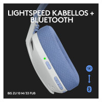 Logitech Lightspeed G435 Headset full size Bluetooth / 2.4 GHz radio frequency Wireless white Discord Certified