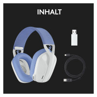 Logitech Lightspeed G435 Headset full size Bluetooth / 2.4 GHz radio frequency Wireless white Discord Certified