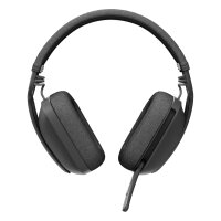Logitech Zone Vibe Wireless Headset full size Bluetooth Wireless USB-C via Bluetooth Adapter Graphite Certified for Microsoft Teams