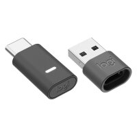 Logitech Zone Vibe Wireless Headset full size Bluetooth Wireless USB-C via Bluetooth Adapter Graphite Certified for Microsoft Teams