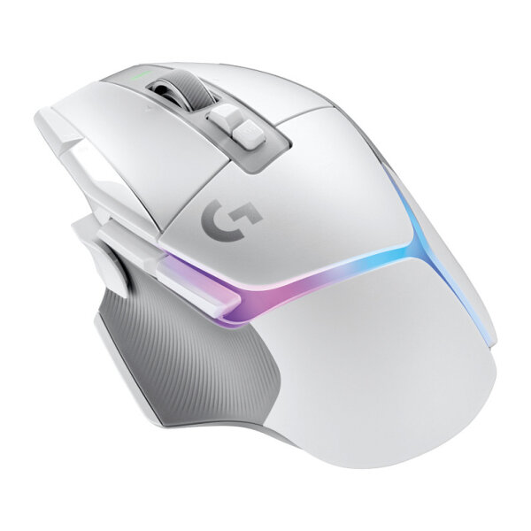 Logitech G G502 X PLUS Mouse optical wireless 2.4 GHz USB Logitech Lightspeed receiver white