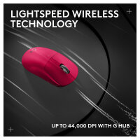 Logitech G PRO X Superlight 2 Lightspeed Gaming Mouse - MAGENTA - 2.4GHZ - N/A - EER2-933