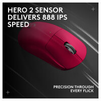 Logitech G PRO X Superlight 2 Lightspeed Gaming Mouse - MAGENTA - 2.4GHZ - N/A - EER2-933