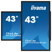 IIYAMA 108cm (43") TF4339AS-B1AG 16:9 M-Touch 2xHDMI+DP+USB