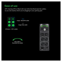 APC Back-UPS Pro Tower 2200VA 1320W 4xSchuko 2xIEC C13 Ausgänge RGB Beleuchtung
